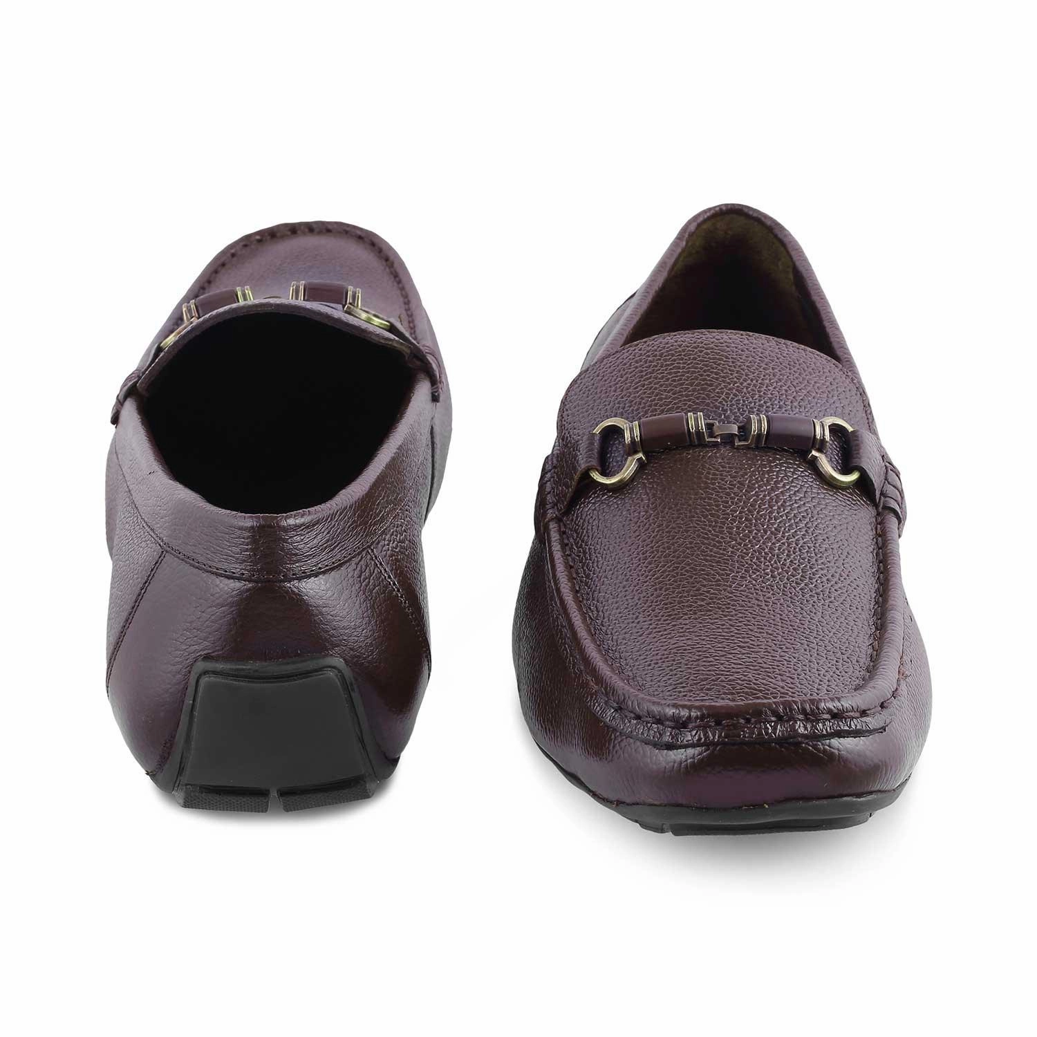 Leather Slip-on Loafers The Robuk Brown Men's Leather Driving Loafers Tresmode