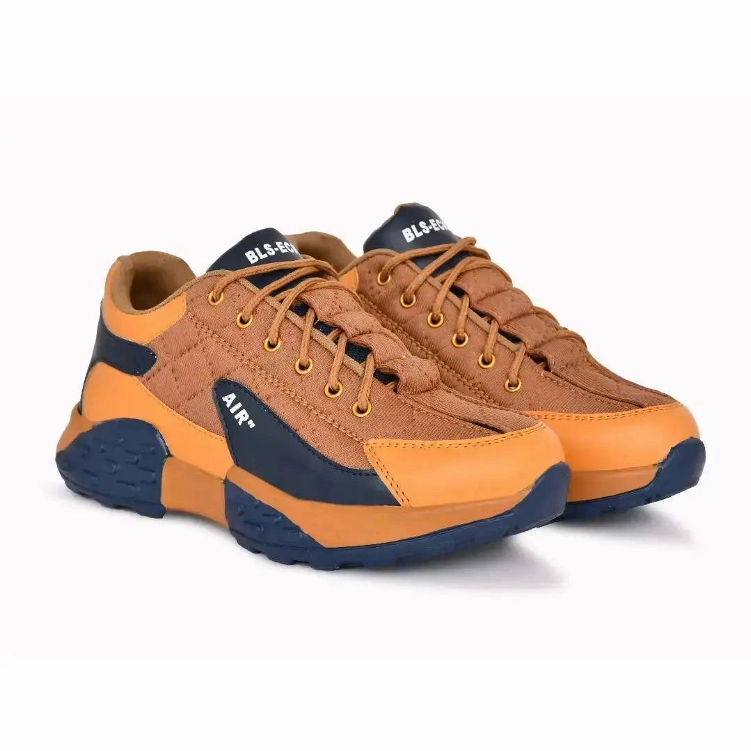 Casual Size 15 Shoes Thick Base Casual Sneakers for Men Brown Color (Hammer)