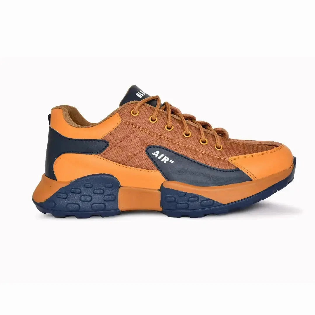 Thick Base Casual Sneakers for Men Brown Color (Hammer) Casual Shoe Canvas