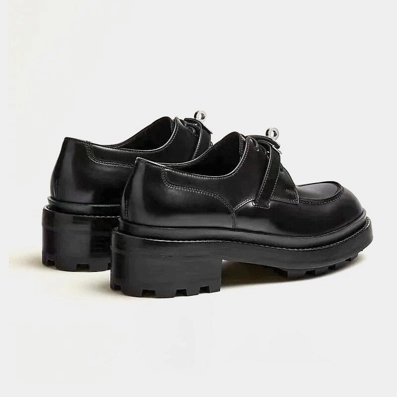 Best Driver Loafers 2023 Spinrg Autumn Black Leather Women Loafers Lace Up Flat Shoes Women Silver Buckle Round Toe Women Flats Casual Shoes Woman