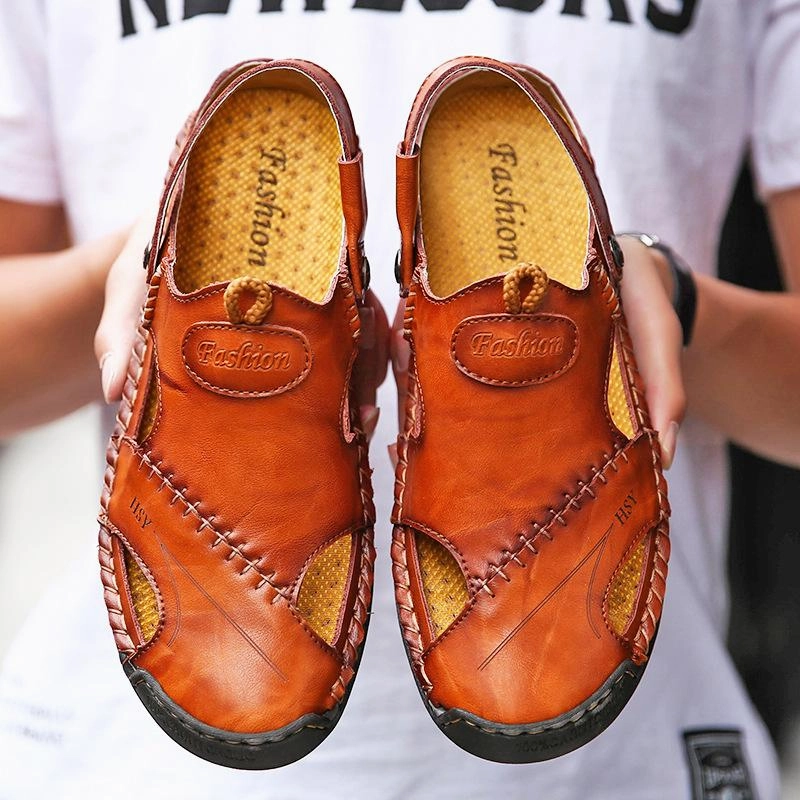 Sugar Shoes Flats Men Summer Outdoor Stitching Soft Beach Sandals