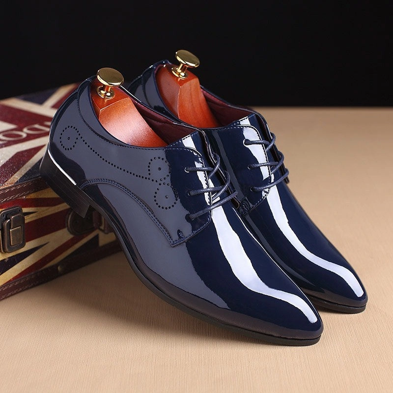 Men Leather Shoes Men Business Casual Dress Shoes Latest Trendy Casual Shoes