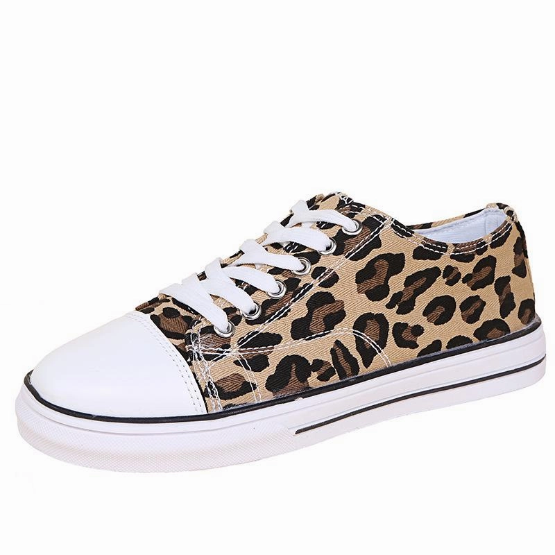 Russell Westbrook Sneakers Women leopard print front lace canvas shoes