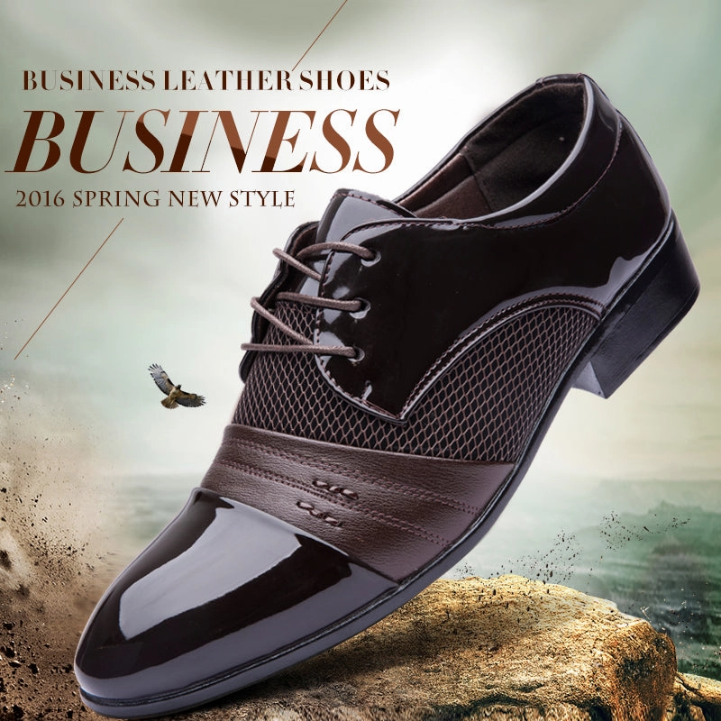 New Arrival Height Increasing Men Flats Shoes Breathable Wedding Shoes Flat Male Business Shoes Dress Shoes Volleyball Shoes For Flat Feet