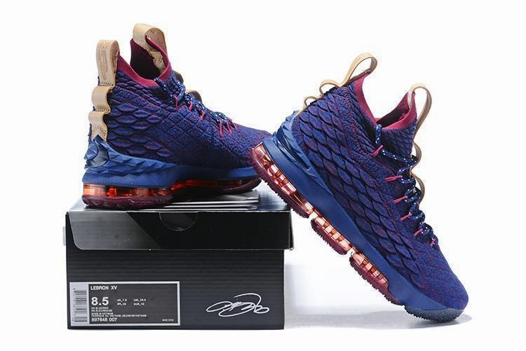 Nike Lebron XV 15 Bue Red Men Shoes Sale Size US7,8,8.5,9,10,11,12 Asics Versablast Shoes