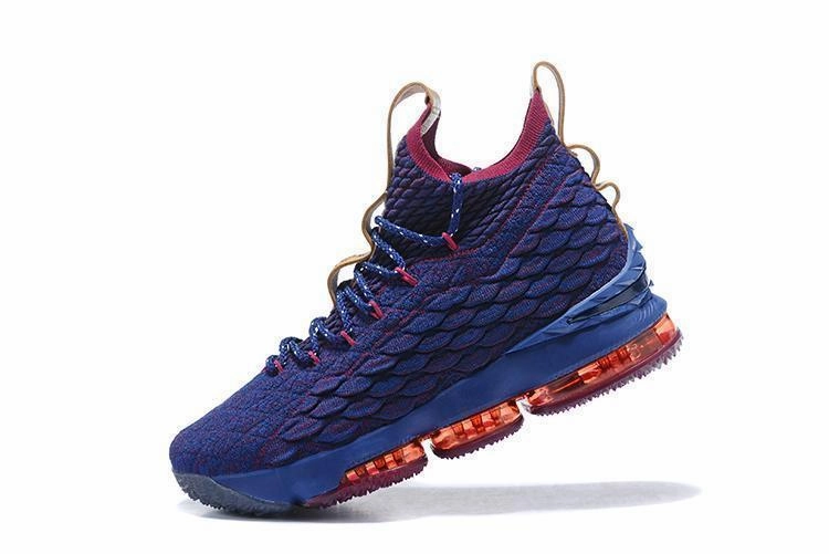 Asics Shoes Flat Nike Lebron XV 15 Bue Red Men Shoes Sale Size US7,8,8.5,9,10,11,12