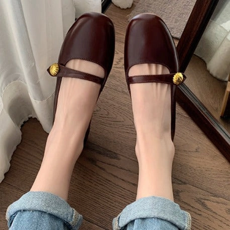 Women's low heel marry jane loafers shoes french chic dressy loafers Kiltie Tassel Loafers