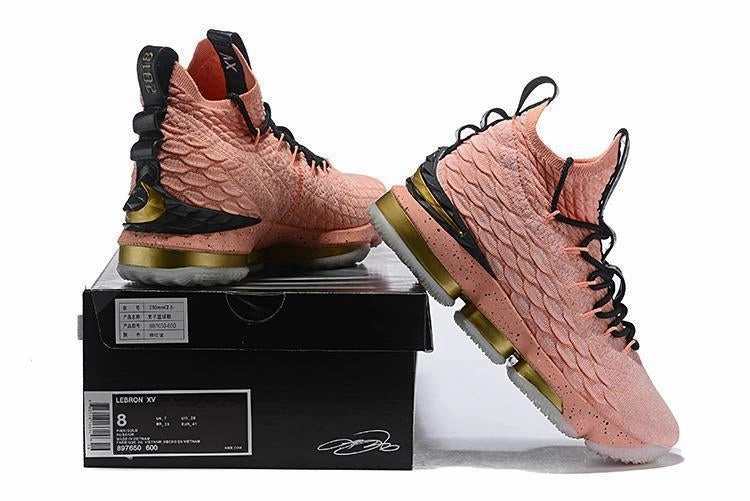 Asics Shoes Gel Kayano 28 Nike Lebron XV 15 Pink Gold Men Shoes Sale Size US7,8,8.5,9,10,11,12
