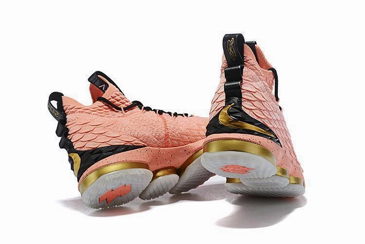 Asics Shoes 4e Width Nike Lebron XV 15 Pink Gold Men Shoes Sale Size US7,8,8.5,9,10,11,12