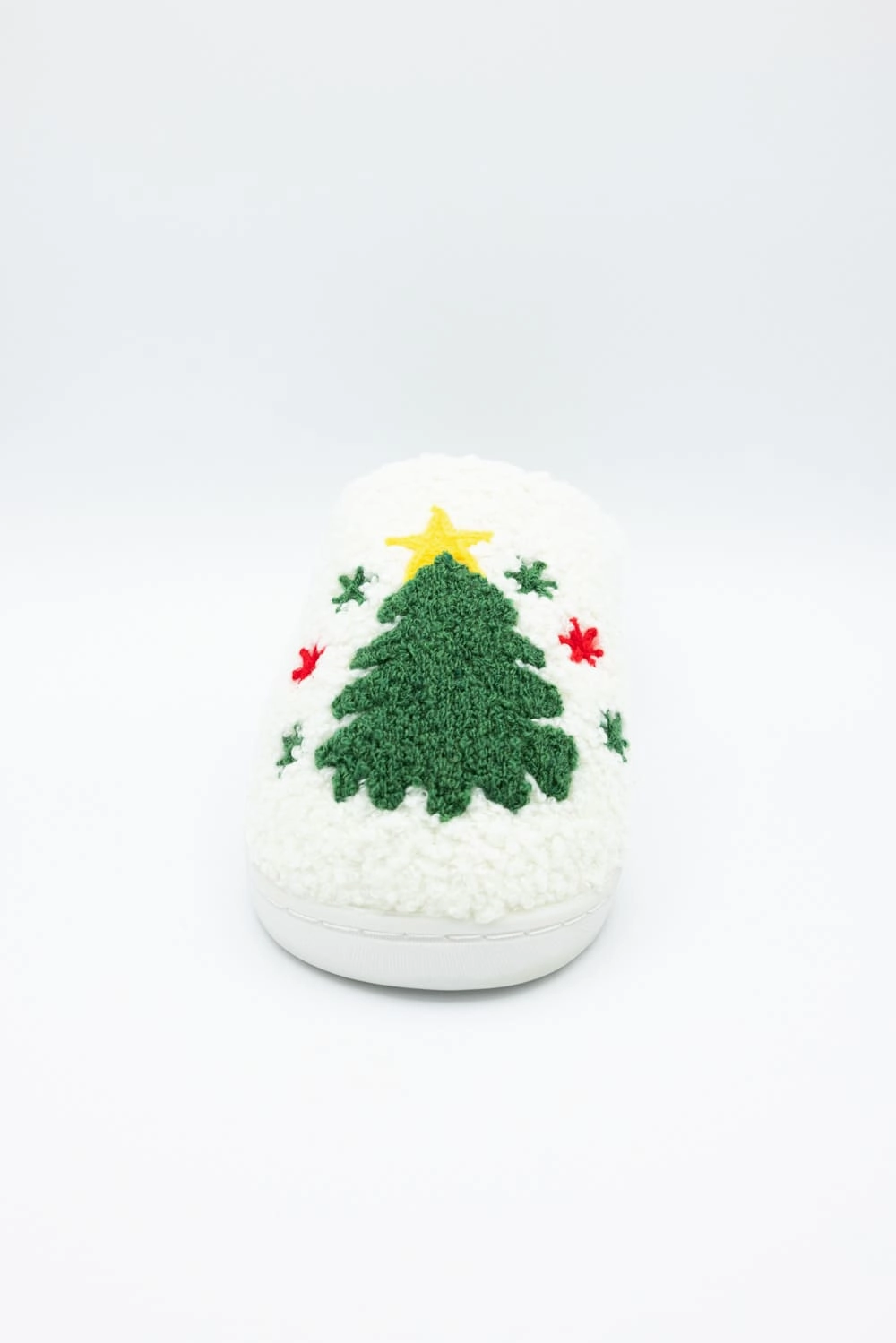 MIA Christmas Tree Slippers for Women in Cream | GS1412401-XMASTREE Bridal Party Slippers