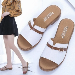 Women's Fashion Buckle Slide Sandals TC-288 High Quality Slippers