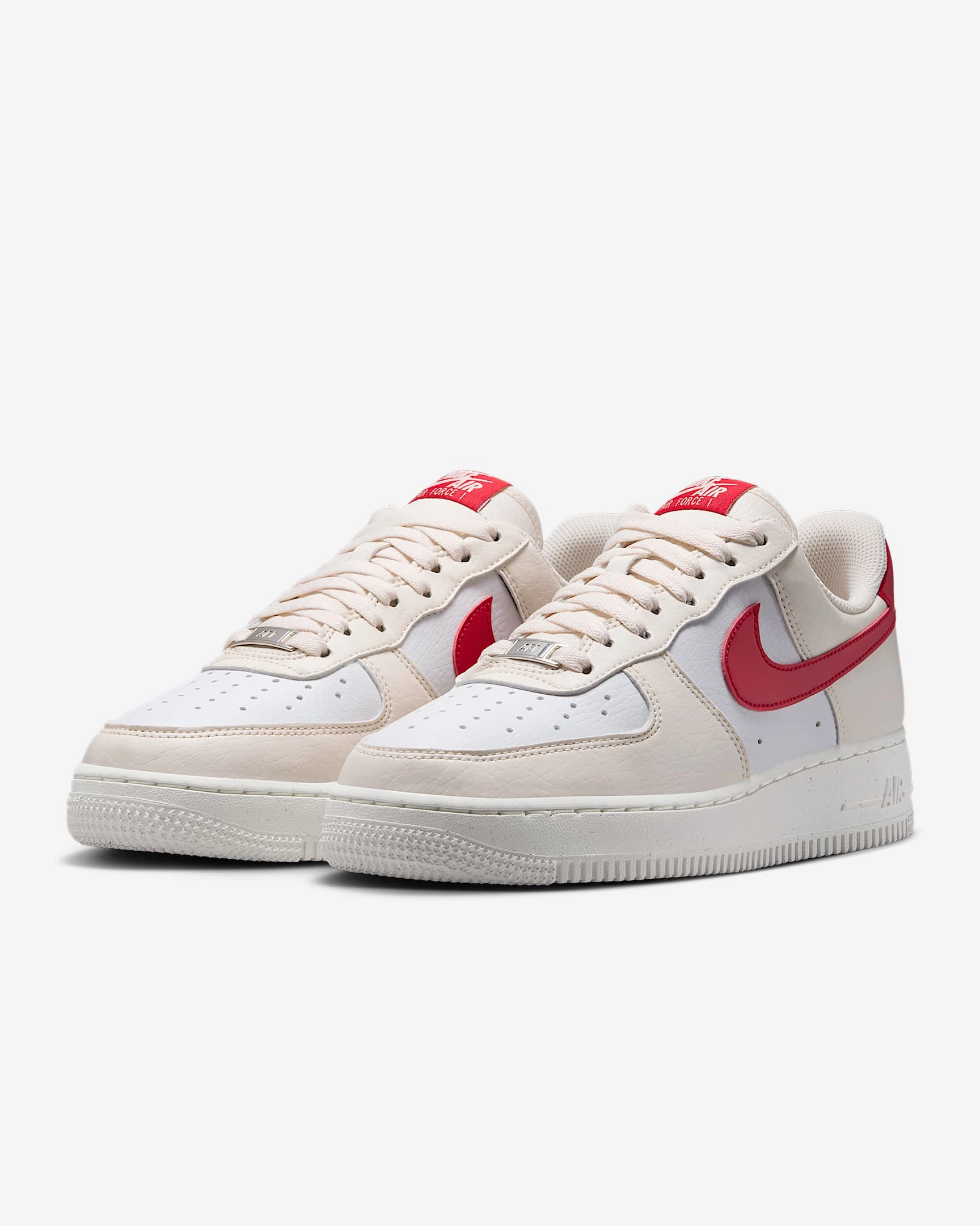 Nike Women's Air Force 1 '07 Next Nature Shoes - Pale Ivory / Sail / University Red Asics Running Shoes With Most Cushioning