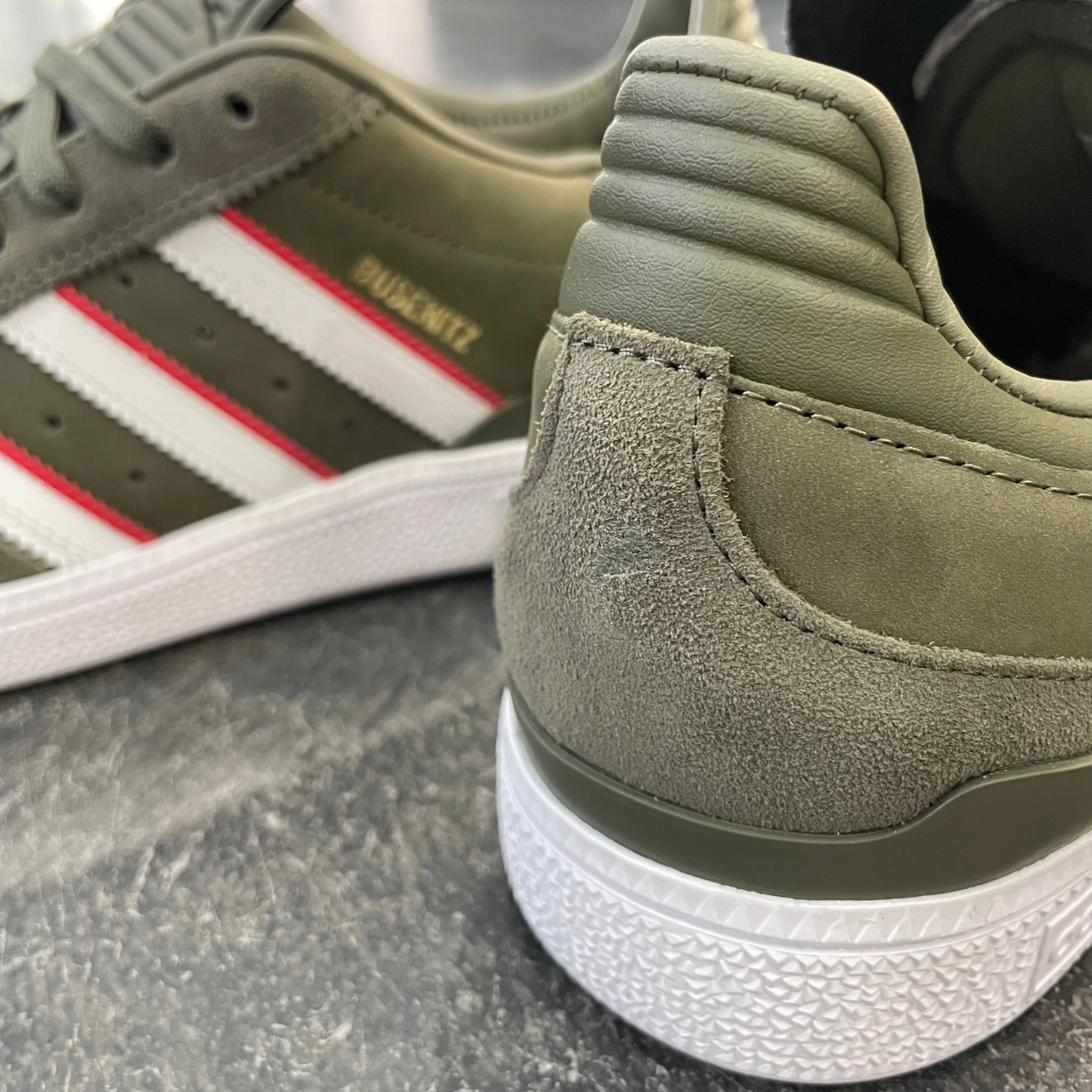 Adidas Busenitz X Dan Mancina Olive/Red Adidas Superstar Shoes