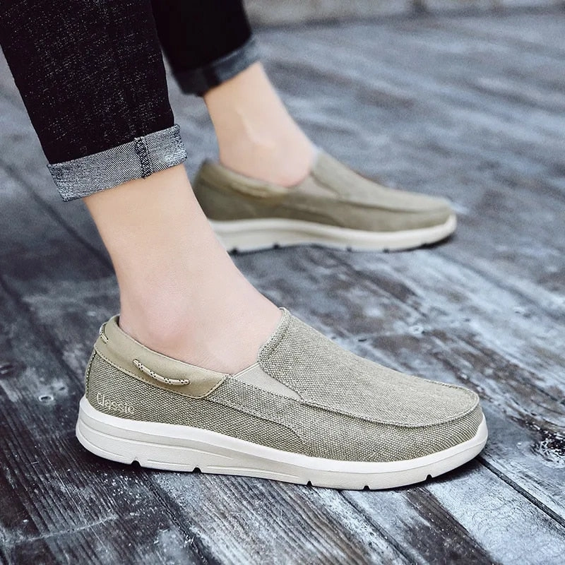 Shoes Flat Sandals Cuzcare Men Orthopedic Loafers Breathable Canvas Shoes Lightweight Causal Comfortable Walking Shoes