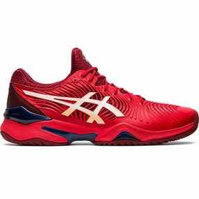 Asics Court FF 2 Red Mens Tennis Shoes Asics Gt 1000 5 Road Running Shoes