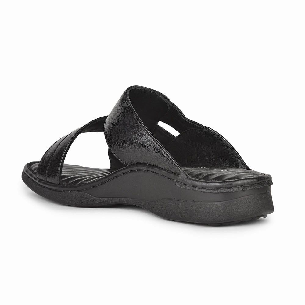 Healers Casual Black Slippers For Men 2191-09 By Liberty Slippers T.j. Maxx