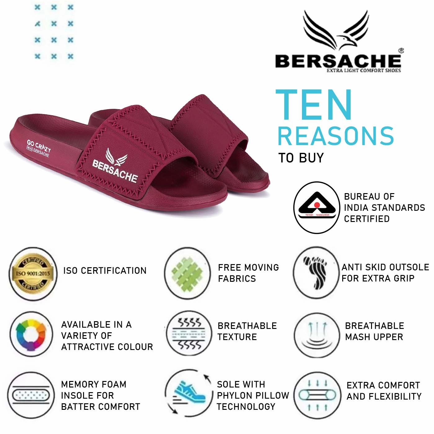 Bersache Extra Soft Classic Casual with  Regular wear with Ultra Soft & Flexibility Technology Clogs for Men's & Boy's 6043 (Red) Ladies House Shoes Slippers