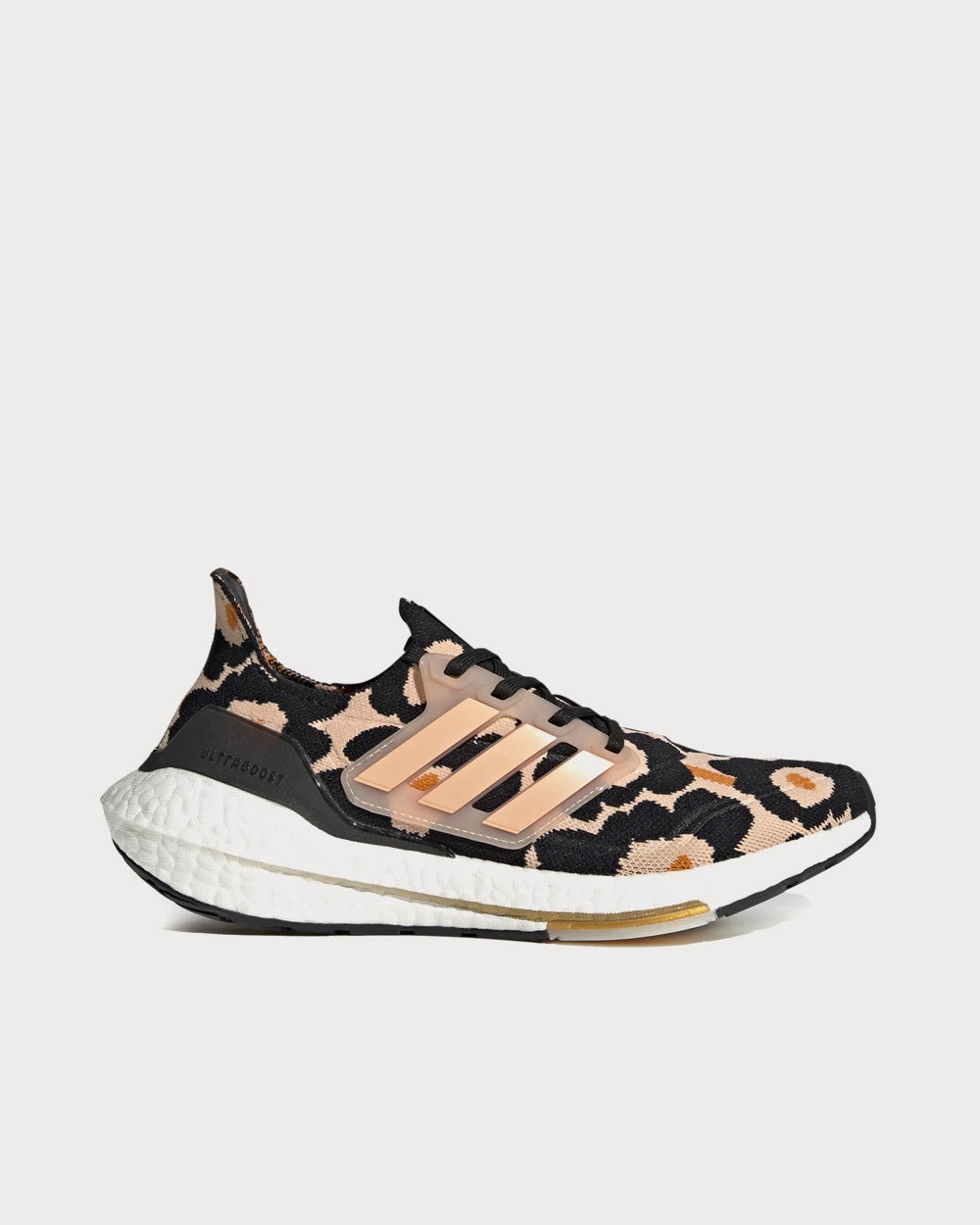Ultraboost 21 Core Black / Halo Blush / Gold Metallic Running Shoes Adidas Neo Shoes