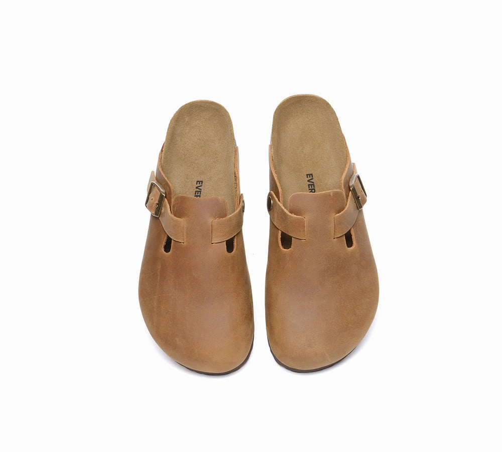 Sandals Blowfish Men Leather Adjustable Buckled Straps Slip-on Flat Sandal Slides Brooklyn