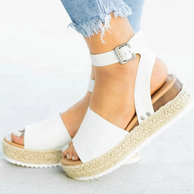 Eddie Bauer Sandals Women Sandals Plus Size Wedges Shoes For Women High Heels Sandals Summer Shoes 2019 Flip Flop Chaussures Femme Platform Sandals