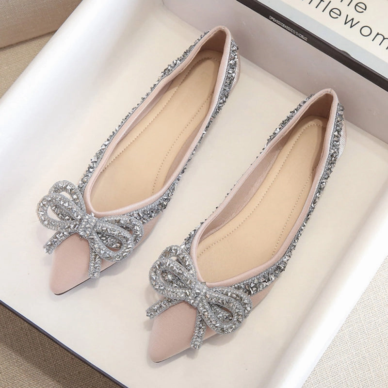 Blyth Flat Shoes Belifi Rhinestone  Casual Comfort Dressy Flats For Wedding Bling Diamonds Bridal Shoes
