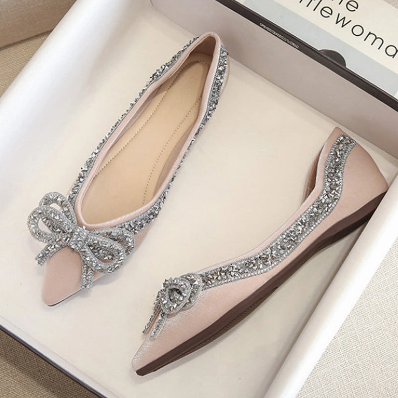 Oxford Shoes Flats Belifi Rhinestone  Casual Comfort Dressy Flats For Wedding Bling Diamonds Bridal Shoes