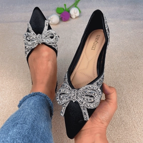 Belifi Rhinestone  Casual Comfort Dressy Flats For Wedding Bling Diamonds Bridal Shoes Flat Shoes Tali