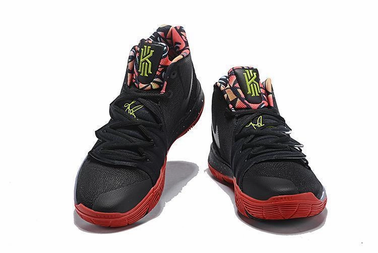 Wrestling Shoe Asics Nike Kyrie 5 Black Red Men Basketball Shoes Sale Size US 7,8,8.5,9.5,10,11,12