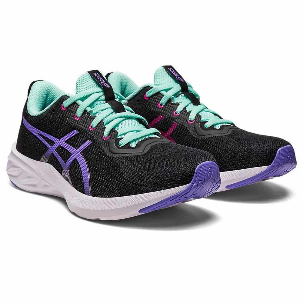 Asics White Running Shoes ASICS VERSA BLAST 2 (W) -(BLACK/ AMETHYST) RUNNING SHOES