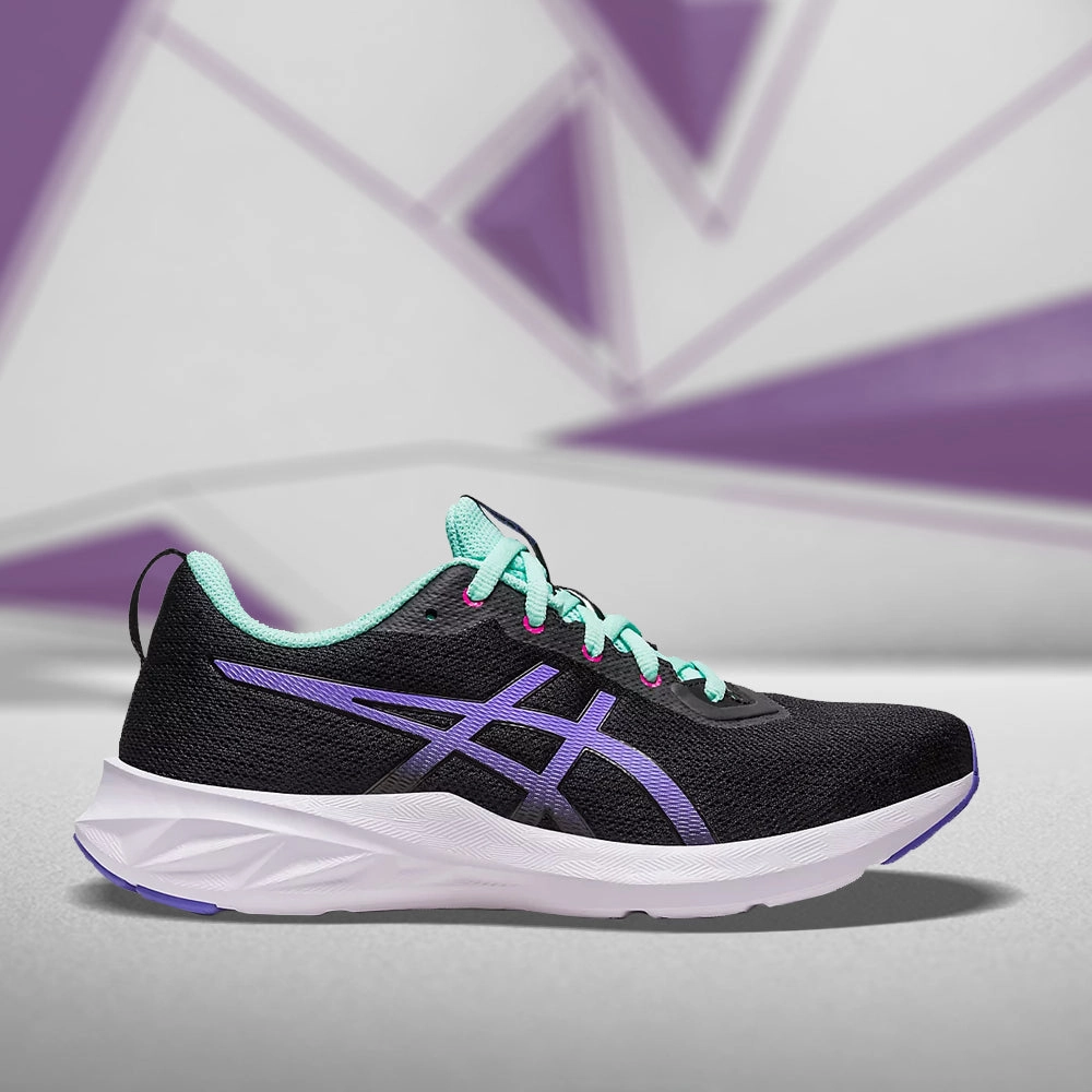 Asics Heel Support Shoes ASICS VERSA BLAST 2 (W) -(BLACK/ AMETHYST) RUNNING SHOES
