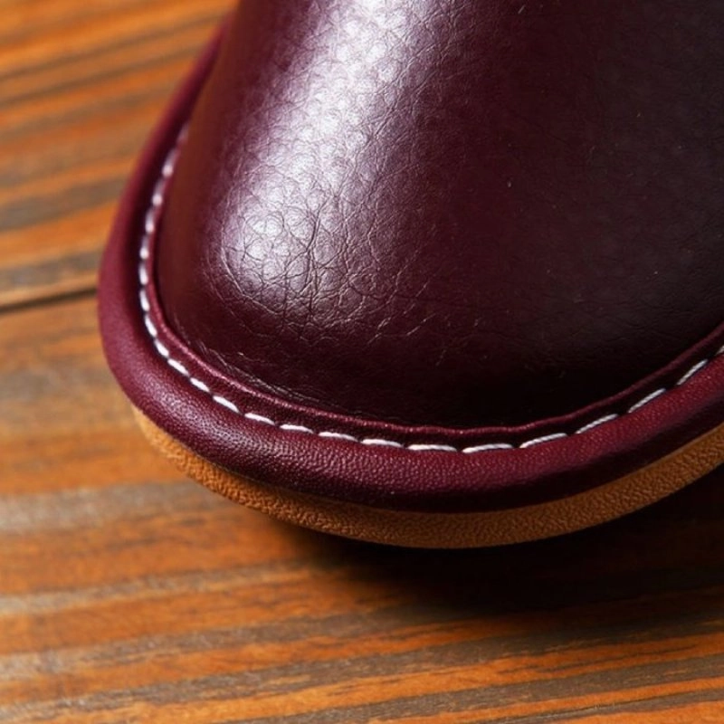 Dress Flats Shoes Groovywish Leather Flat Men Slippers Light Odorless Leisure Shoes