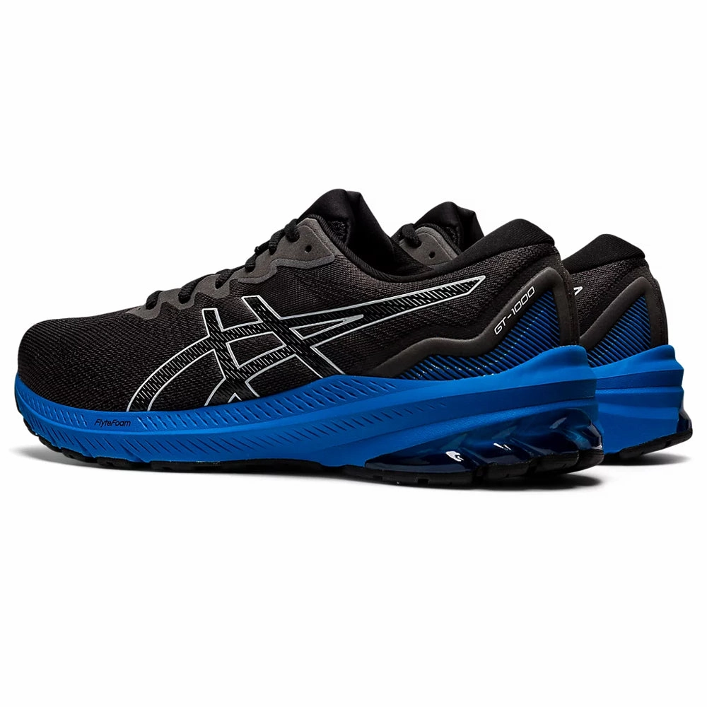 ASICS GT-1000 11 (M) - BLACK/ELECTRIC BLUE RUNNING SHOES Asics Shoes Gt 2000 8