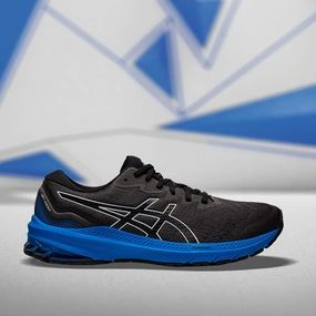 ASICS GT-1000 11 (M) - BLACK/ELECTRIC BLUE RUNNING SHOES Asics Gel Dedicate 6 Tennis Shoes