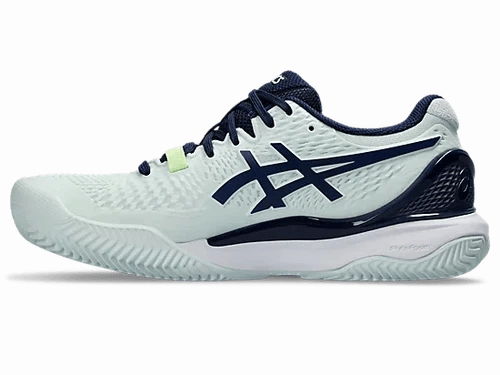 ASICS GEL RESOLUTION 9 CLAY (WOMEN'S) - PALE MINT/BLUE EXPANSE Asics Shoes Gel Quantum