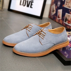 Air Max 2021 Casual Shoes Breathable Men Oxford Shoes Casual Suede Leather Shoes Men Flats Green Gray Brown