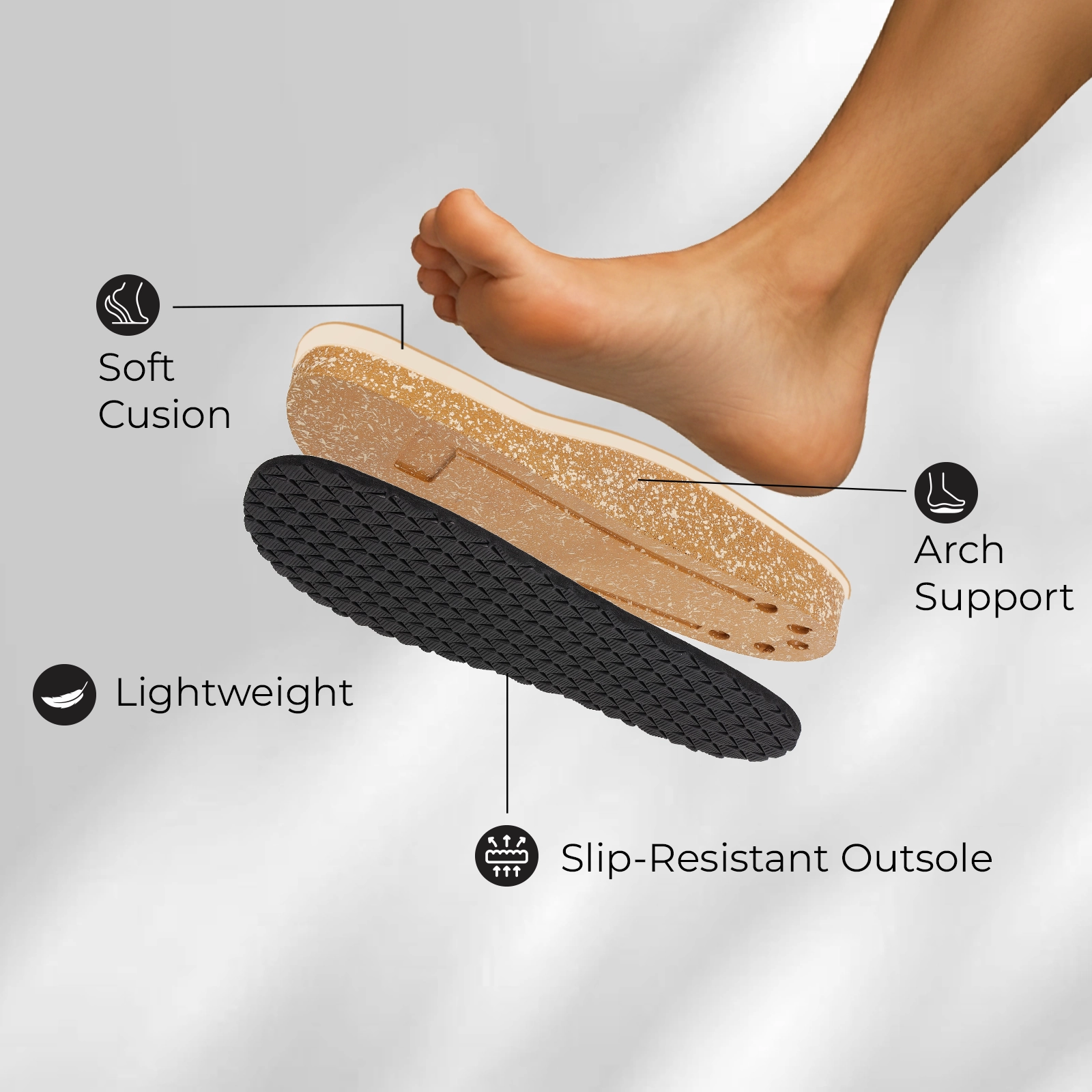 Cloth Sandals URBANOZ Men's Comfort Sandals - WGE53241 Olive