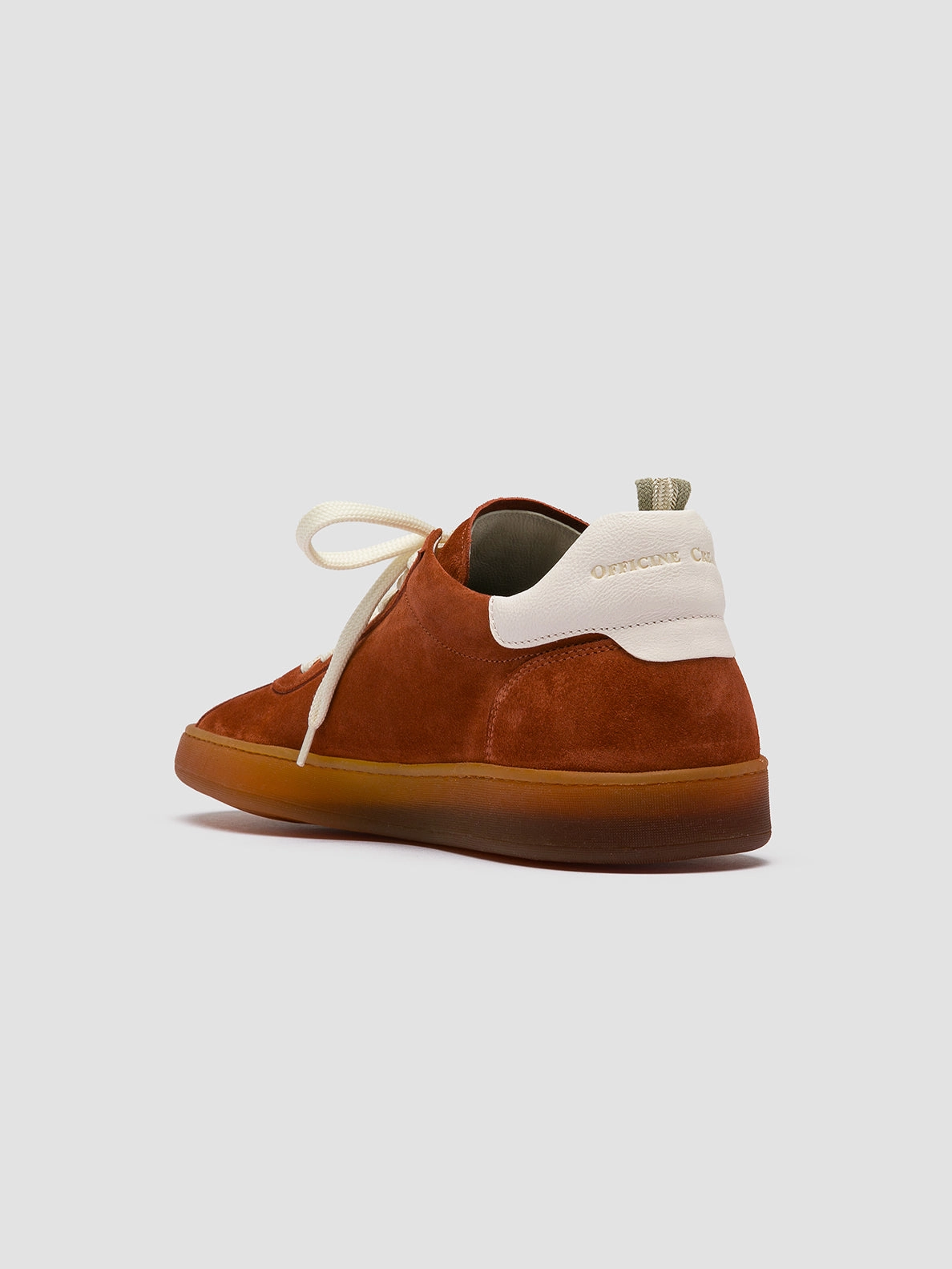 Sneakers Images HALO 001 - Red Leather and Suede Low Top Sneakers