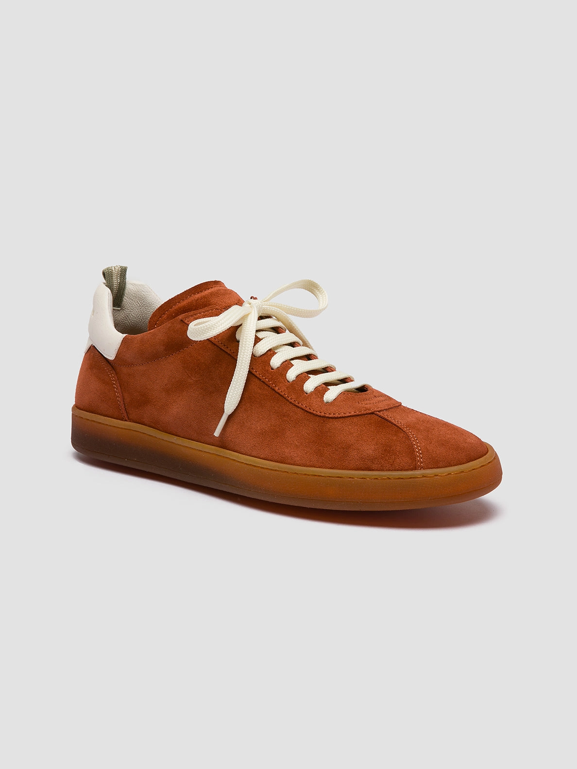 Healed Sneakers HALO 001 - Red Leather and Suede Low Top Sneakers