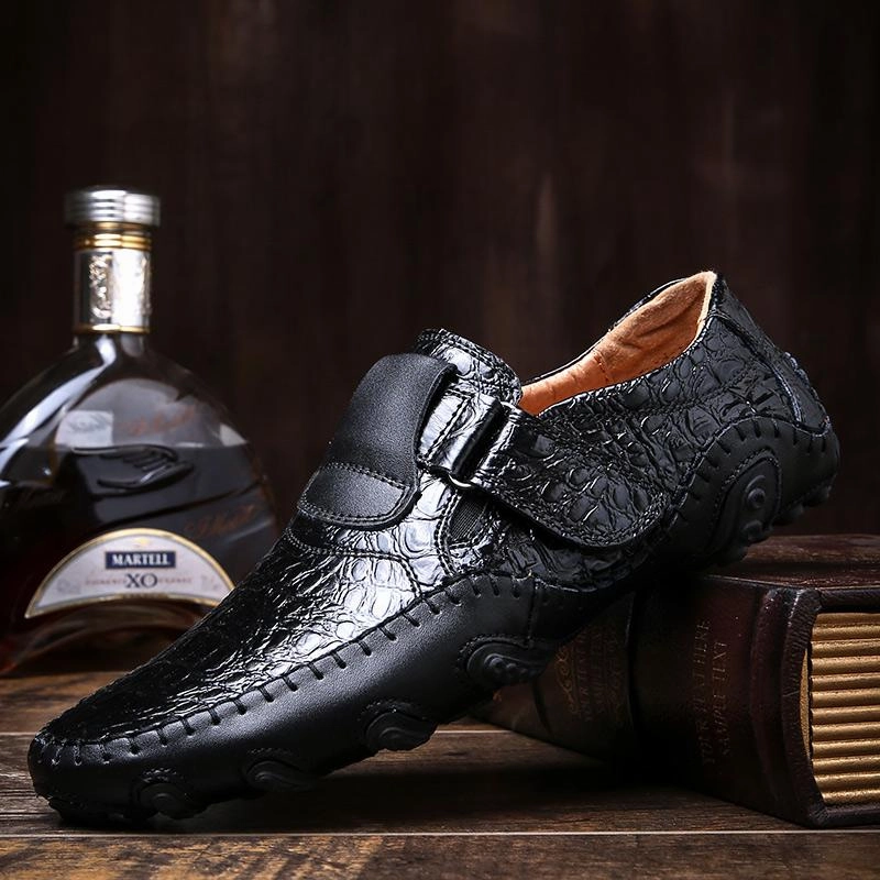 Shoes - Luxury Genuine Leather Men's Casual Loafers Best Loafers To Wear With A Suit