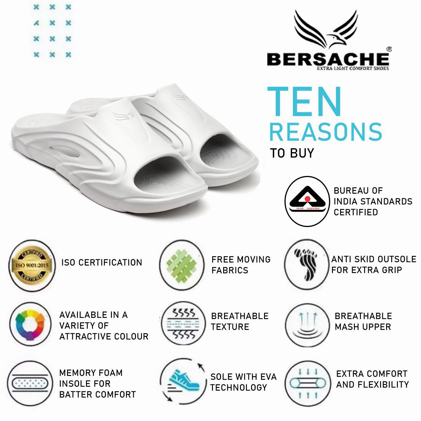 Bersache Extra Soft Classic Casual with  Regular wear with Ultra Soft & Flexibility Technology Clog's for Men's & Boy's (6113-Grey) Sizing Slippers