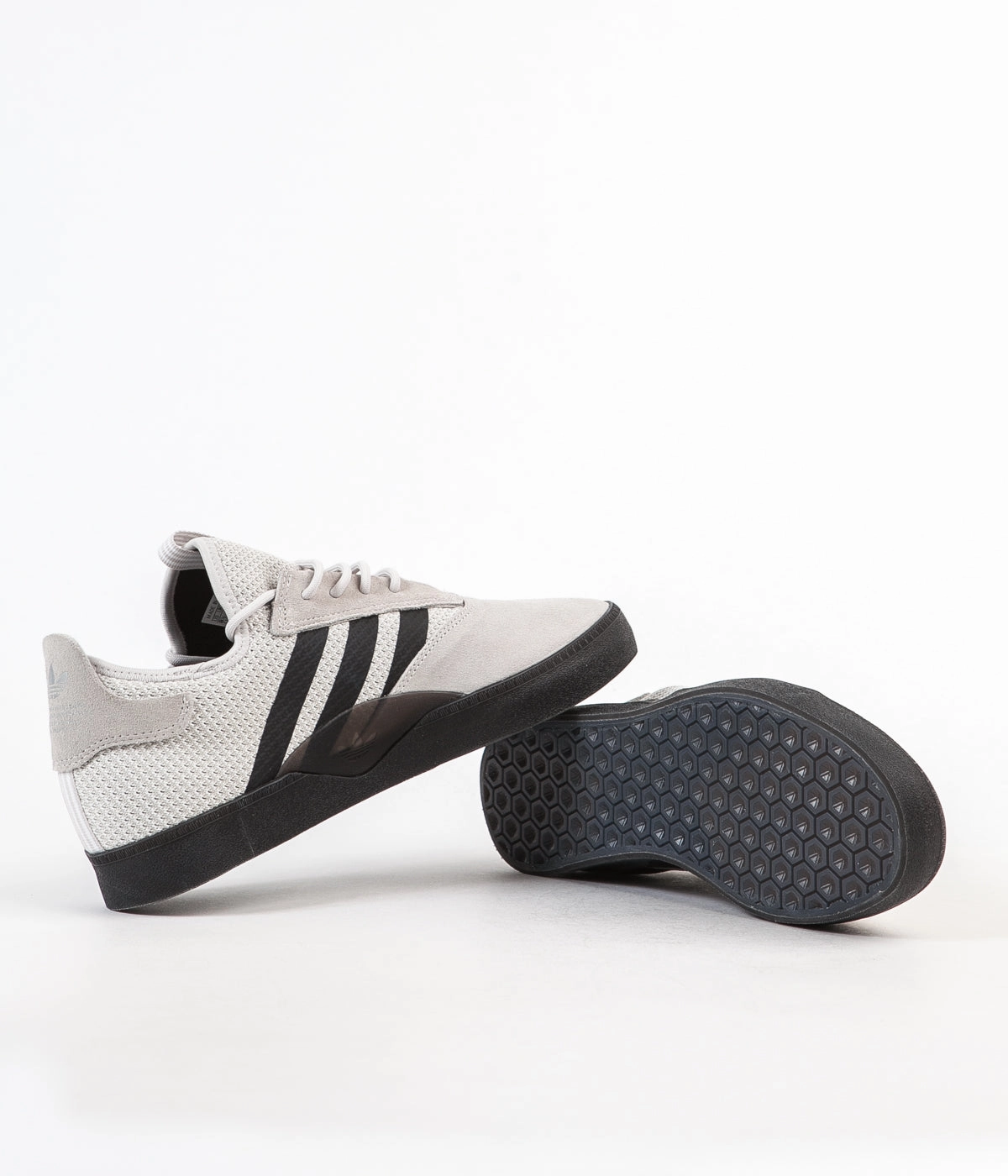 Adidas 3ST.001 Shoes - Grey One / Core Black / White Adidas Denim Shoes