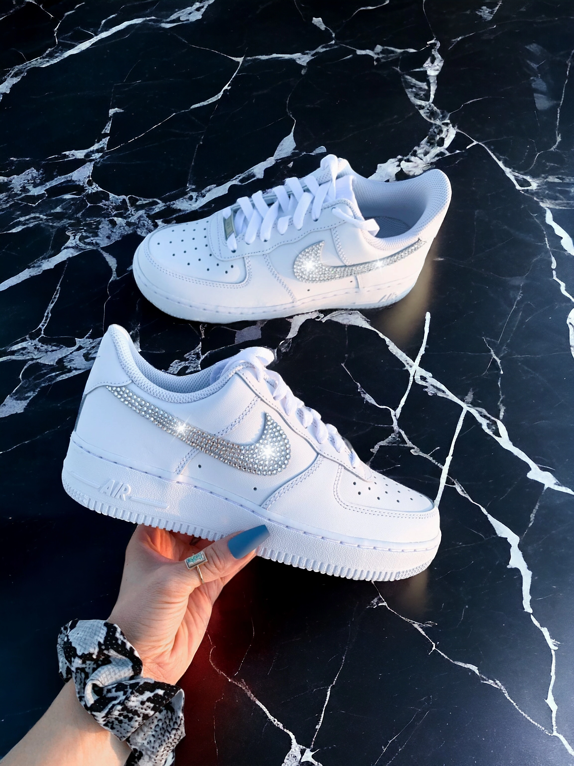 Asic Shoes Canada White Swarovski Women's Nike Air Force 1 Shoes