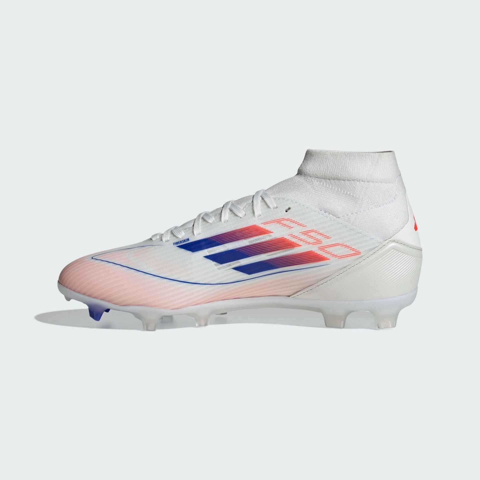 F50 LEAGUE MID-CUT FIRM/MULTI-GROUND BOOTS - Cloud White / Lucid Blue / Solar Red Adidas Water Shoes