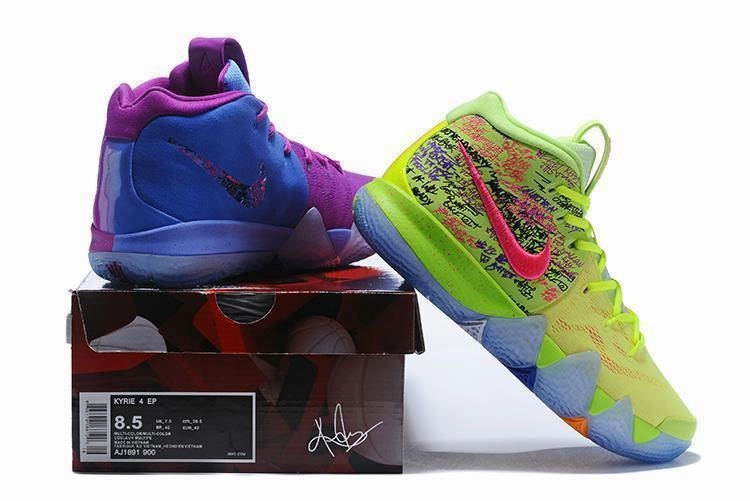 Asic Neutral Running Shoes Nike Kyrie 4 Confetti Men Basketball Shoes Sale Size US 7,8,8.5,9.5,10,11,12