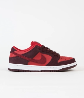 Nike SB Dunk Low Pro Cherry Shoes - Burgundy Crush / Team Red - University Red Asics Gel Venture 5 Shoes