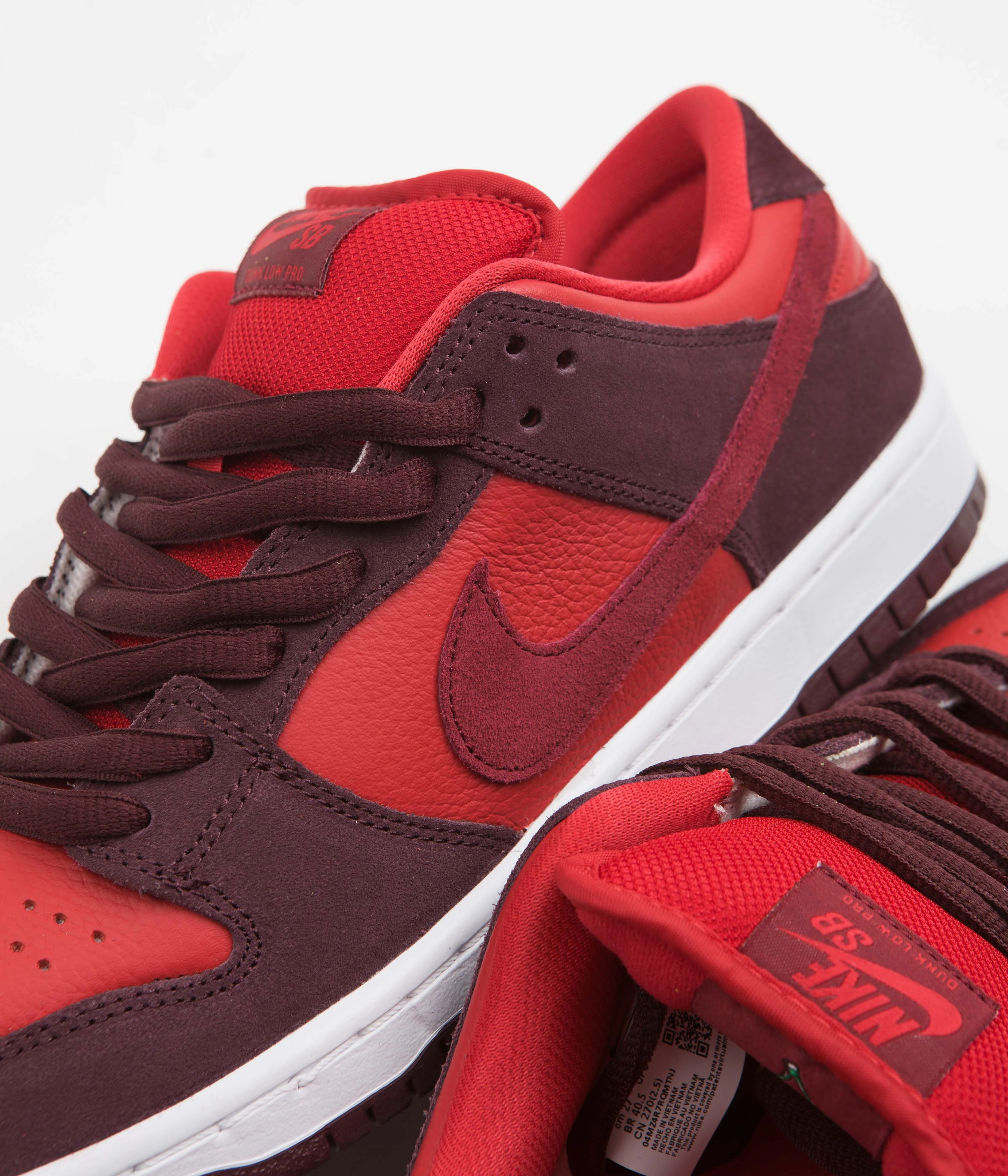 Asics Matflex 6 Wrestling Shoes Nike SB Dunk Low Pro Cherry Shoes - Burgundy Crush / Team Red - University Red