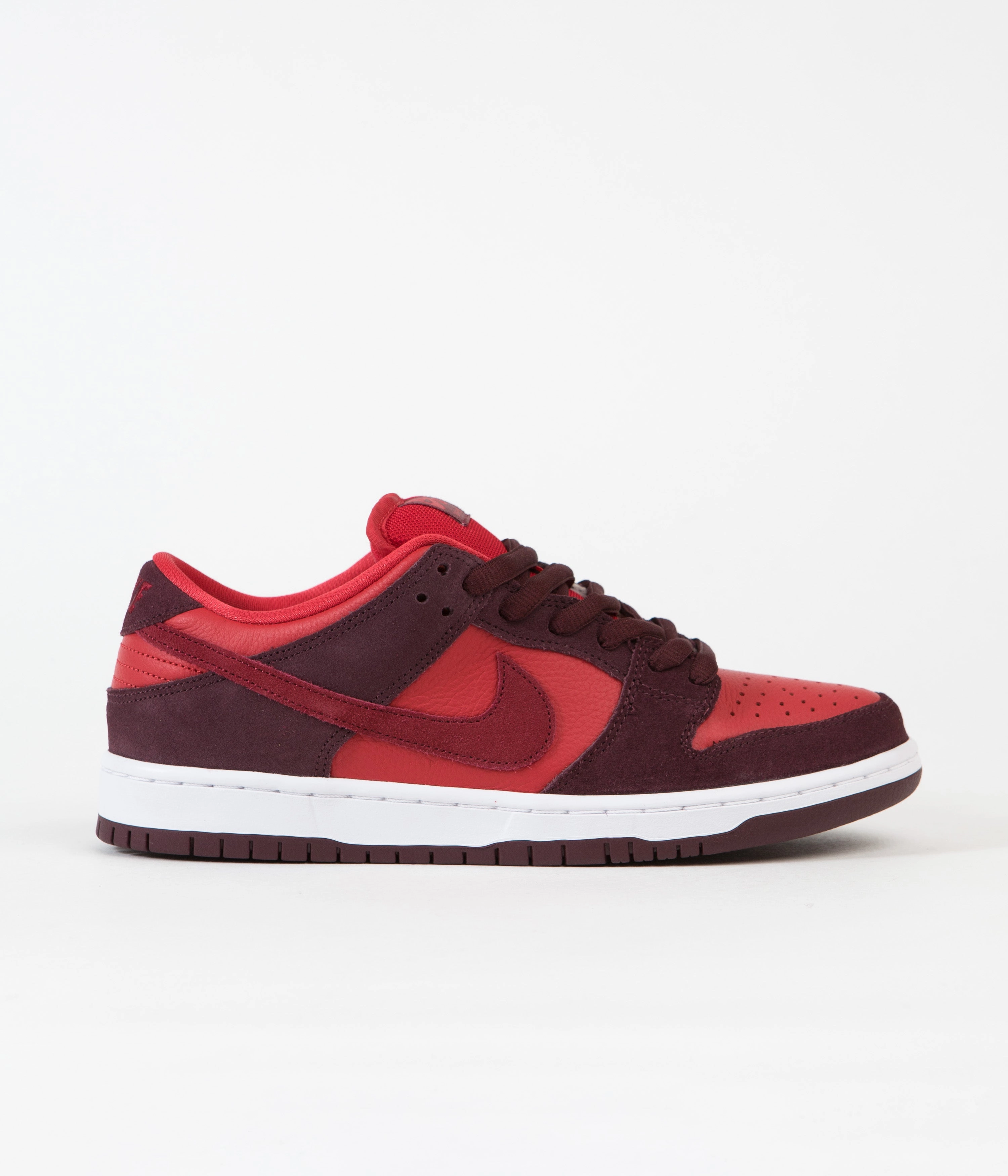 Asics Ex89 Shoes Nike SB Dunk Low Pro Cherry Shoes - Burgundy Crush / Team Red - University Red