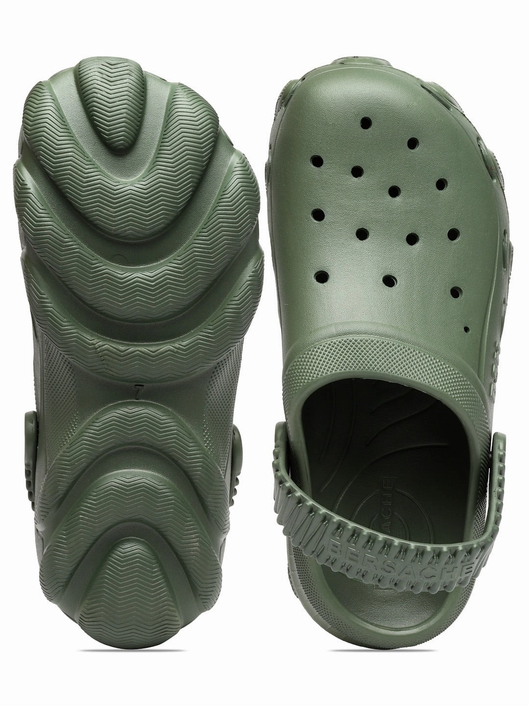 Bersache Extra Soft Classic Casual with  Regular wear with Ultra Soft & Flexibility Technology Clog's for Men's & Boy's (6088-Green) Slippers In Amazon