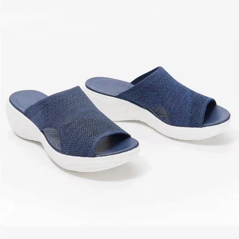 Fake Slippers Vs Real Women Casual Orthopedic Stretch Sandals