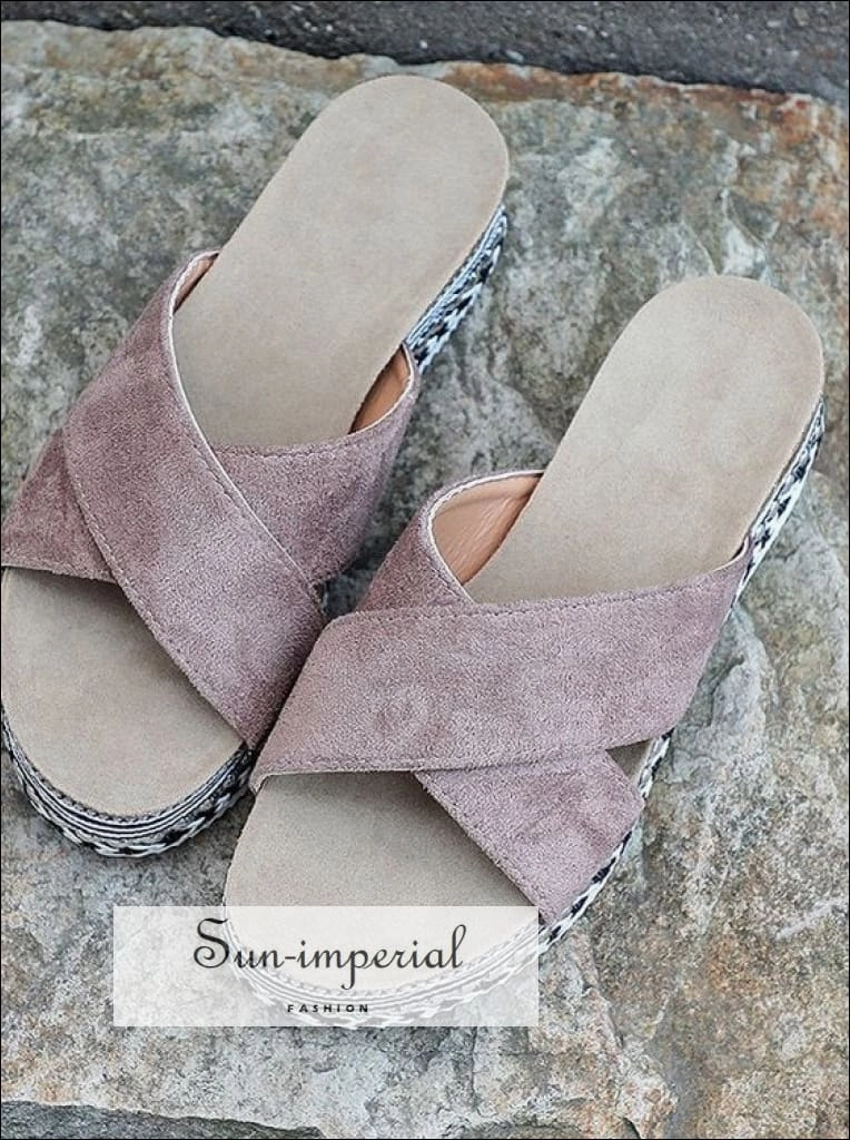 Women Red Summer Open Toe Platform Casual Slippers Ladies Outdoor Flip Flops X Shape Hammer Toe Flip Flops